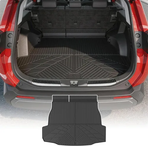 Vista 7 de powoq Alfombrilla de maletero compatible con Kia Carnival 2022-2026, protector de carga con protección para todas las estaciones, alfombrilla