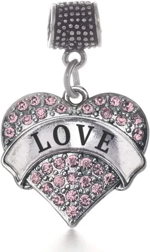 Vista 7 de Inspired Silver - dije de corazón pavé de plata para pulsera con joyería de circonitas cúbicas