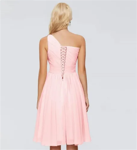 Vista 5 de Vestidos de fiesta con tirantes delgados para mujer, vestidos de fiesta de graduación para adolescentes, vestidos de fiesta cortos