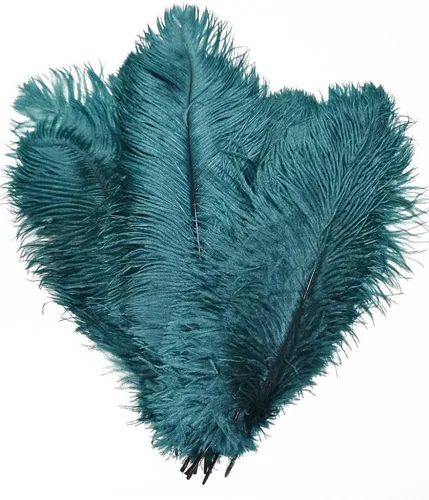 Vista 18 de MELADY® Paquete de 50 plumas de avestruz naturales de 12-14 pulgadas (11.8-13.8 in) para decoración del hogar, boda, fiesta (negro)
