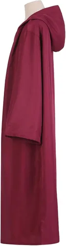 Vista 5 de EONPOW Wizard Tunic Hooded Robe Halloween Cloak Cosplay Costumes