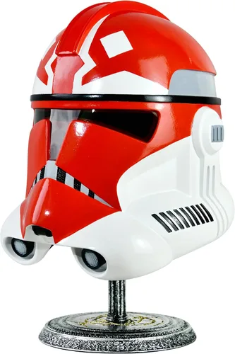 Vista 7 de Commander - Casco de resina para adulto, tamaño completo, máscara de clon de Halloween para cosplay, colección de accesorios