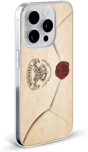 Vista 2 de Head Case Designs Funda rígida con licencia oficial de Harry Potter de pergamino de Hogwarts con letra de Hogwarts compatible con Apple iPhone 13 Pro