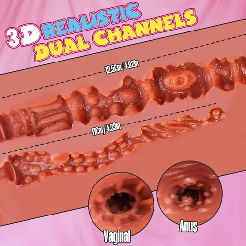Vista 6 de Muñeca sexual para hombres de 16 libras - Juguete sexual masculino - Masturbador masculino, muñecas sexuales realistas, torso con pechos grandes