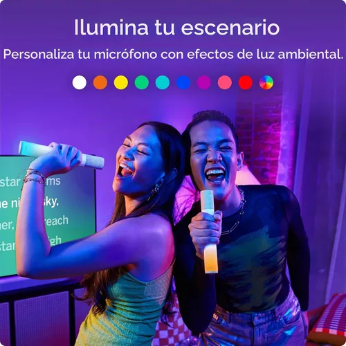 Vista 8 de VIZIO MicMe 2.1 Barra de sonido de karaoke, 2 micrófonos inalámbricos, subwoofer inalámbrico con Dolby Atmos, DTS:X, altavoz Bluetooth, compatible