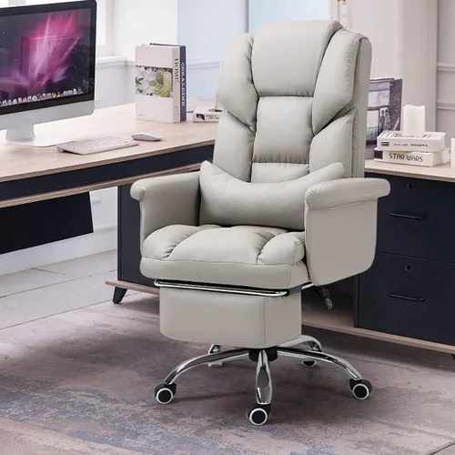 Vista 8 de Big and Tall Bonded Leatherreclining Office Chair Task Chair,400Lbs Computer Ergonomic Desk Chair High Back All Day Comfort Ergonomic Lumbar Support