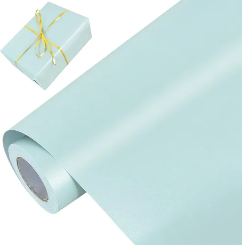 Vista 11 de BEISHIDA Papel de regalo verde oscuro, papel de regalo de color sólido con brillo perlado, papel de regalo mate, papel de embalaje para bodas