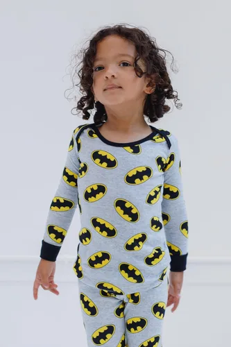 Vista 5 de DC Comics Justice League Superman Batman - Conjunto de sudadera y pantalones para bebés a niños pequeños