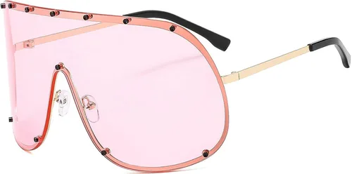 Vista 12 de Gafas de sol cuadradas de una pieza de gran tamaño para mujer, gafas de sol de lujo de moda punk, gafas al aire libre para mujer C5