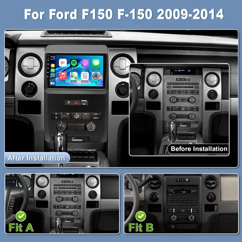 Vista 3 de Radio de actualización 5G para Ford F150 F-150 2009-2014 con CarPlay Android Auto, pantalla táctil IPS de 9 pulgadas, reproductor de radio de coche