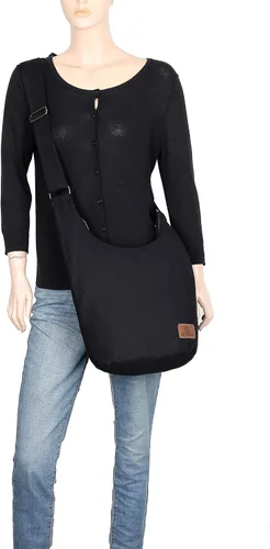 Vista 7 de Bolso cruzado hippie de gran capacidad para mujer, con cremallera superior, bolso de lona de gran tamaño, tela jacquard, bolsas hechas a mano