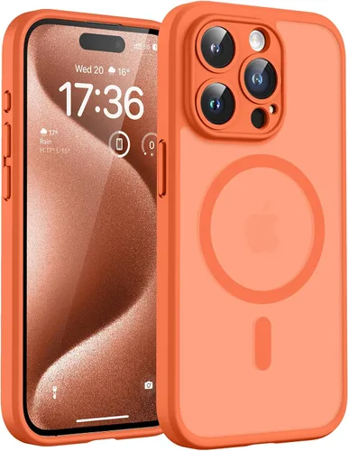 Vista 239 de TOCOL Funda para iPhone 11, compatible con Magsafe, protección completa de cámara, imanes integrados, protección contra caídas, funda translúcida