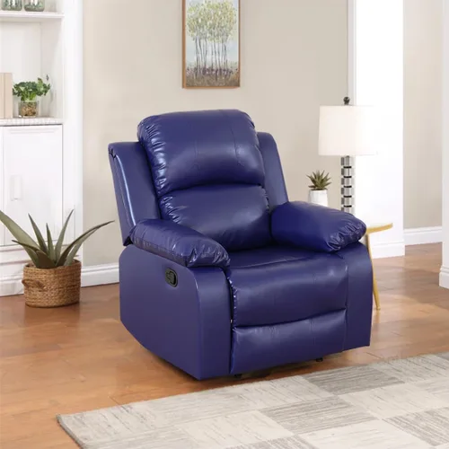 Vista 49 de Sofá reclinable manual, sofá reclinable de lujo de 3 plazas, sofá reclinable con portavasos y mesa de café, sofá de cuero sintético para sala