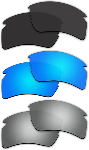 Vista 2 de ACOMPATIBLE 3 pares de lentes polarizadas de repuesto para gafas de sol Oakley Flak 20 XL P17