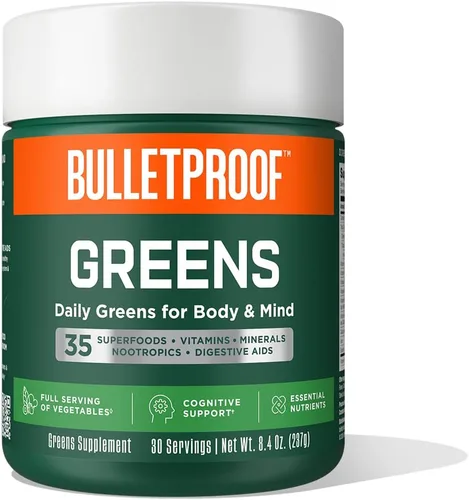 Vista 6 de Bulletproof Paquetes de verduras, 15 unidades, polvo de verduras diarias con superalimentos y nootrópicos, porción completa de verduras, nutrientes