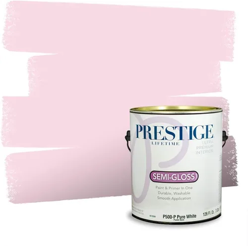 Vista 757 de Prestige Paints Pintura exterior e imprimación en uno, 1 galón, plano, coincidencia comparable de Valspar* Amber Rose*