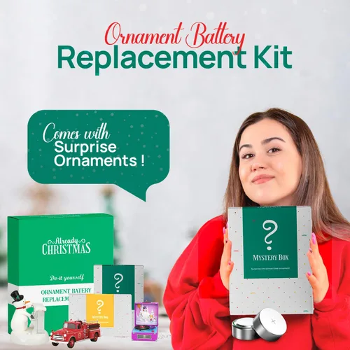 Vista 2 de Kit de repuesto de destornillador y baterías de bricolaje con (18 LR41, 18 LR44) compatible con adorno mágico de recuerdo Hallmark + adornos