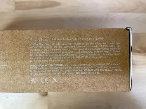 Vista 7 de PhoneSoap Caja desinfectante de luz UV básica para teléfono celular Desinfectante de luz UV de 360 grados patentado y clínicamente probado Negro