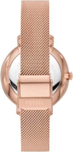 Vista 2 de Fossil Jacqueline Reloj de cuarzo de acero inoxidable de tres manecillas para mujer, Talla única