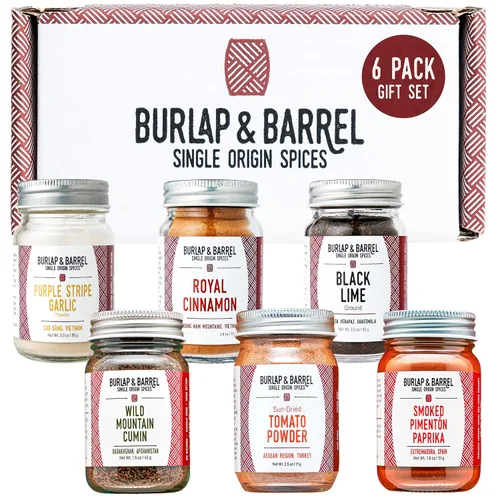 Vista 16 de Burlap & Barrel Juego de especias de origen único para tacos – Comino de montaña salvaje, tomate secado al sol, lima negra molida – como se ve