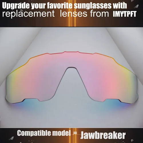 Vista 2 de IMYTPFT Replacement Lenses For oakleys Jawbreaker Sunglasses Photochromic Red