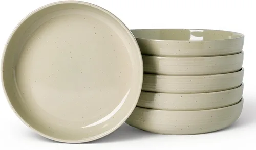Vista 15 de famiware Milkyway - Juego de 4 cuencos para pasta, 33 onzas, hilo beige