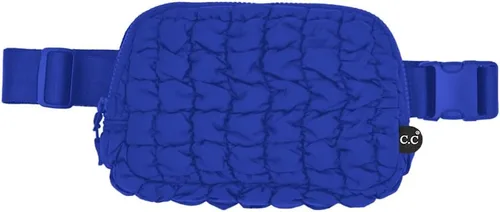 Vista 7 de C.C Bolsa de cintura para mujeres – Riñonera acolchada cruzada para el cuerpo con correa ajustable, idea de regalo de moda, Ajuste regular