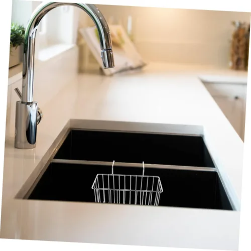 Vista 9 de Cesta de drenaje para fregadero de cocina, soporte de esponja multifuncional para fregadero