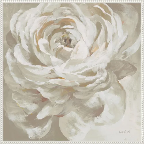Vista 17 de Amanti Art Lienzo enmarcado para pared, 16 x 16 pulgadas, rosa neutra de Danhui Nai, lienzo enmarcado para pared, obras de arte de flores