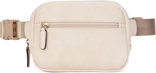 Vista 8 de Telena - Riñoneras para mujer, bolsa de cinturón de cuero con bandolera a la moda y correa ajustable, 2-beige, Talla única