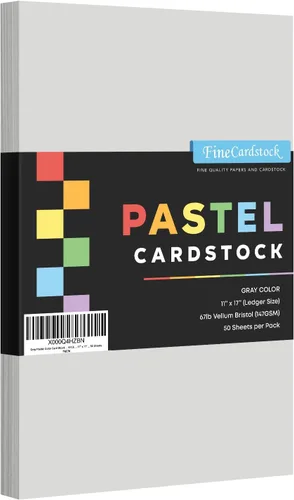 Vista 8 de Cartulina de color pastel azul Cartulina de 67 libras 11 x 17 pulgadas 50 hojas por paquete