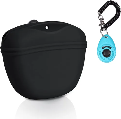 Vista 10 de Kit de Entrenamiento con Clicker para Perros Left&Right, Bolsa de Golosinas de Silicona para Entrenamiento de Perros y Clickers para Perros, Bolsa
