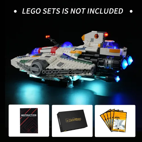 Vista 4 de Kit de luz LED para Lego Star Wars Ghost & Phantom II 75357, kit de iluminación creativa compatible con Lego 75357 (solo luces, sin juego de Lego)