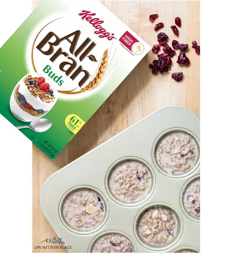 Vista 6 de Kellogg's All-Bran Buds Cereal, caja de 22 onzas (paquete de 2) con cuenco de cereales By The Cup