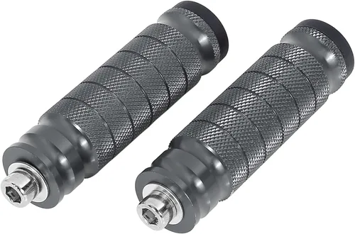 Vista 9 de F FIERCE CYCLE 1 par de reposapiés de aluminio de 6mm para motocicleta, set trasero plegable, reposapiés para motociclismo, estribo negro