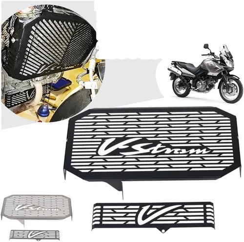 Vista 2 de Protector de parrilla de radiador para motocicleta para Suzuki V-Strom DL650 VSTROM DL 650 2004 2005 2006 2007 2008 2009 2010
