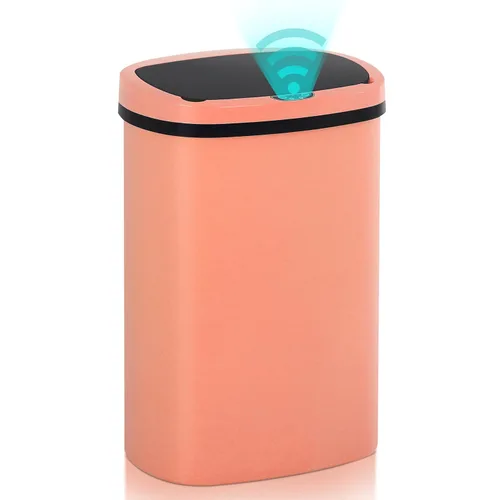 Vista 19 de Basurero de cocina con sensor de movimiento de 13 galones, cubo de basura con sensor automático de 50 L, cubo de basura inteligente con tapa