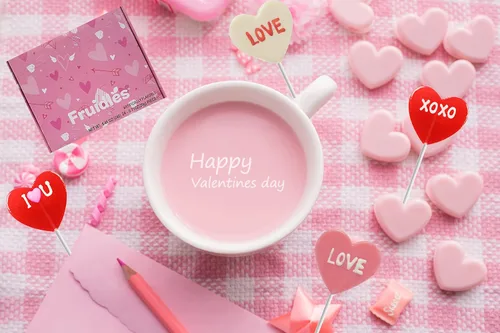 Vista 8 de Fruidles Chupón de piruletas de San Valentín, labios rojos, Be Mine & Love You, chupadores de corazón, envueltos individualmente (paquete de 24)