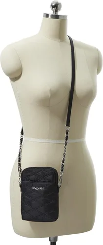 Vista 8 de Baggallini Take Two Bryant Crossbody-Small Travel Bag with RFID Blocking Sleeves-Water-Resistant Lightweight Mini Purse