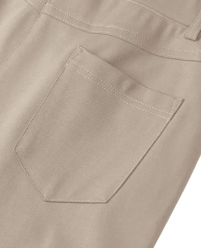 Vista 5 de siliteelon Pantalones de vestir para mujer, pantalones de trabajo casuales para mujer, pantalones de yoga con corte de bota, pantalones de negocios