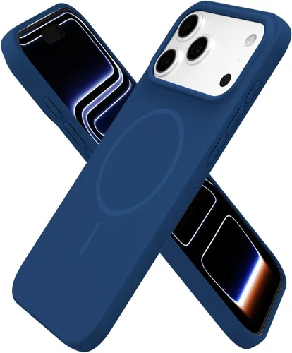 Vista 204 de Oakxco Funda de Silicona Mag Safe para iPhone 12 Pro Max, Funda Magnética Delgada y Fina Compatible con Carga Inalámbrica MagSafe, Bonita Funda