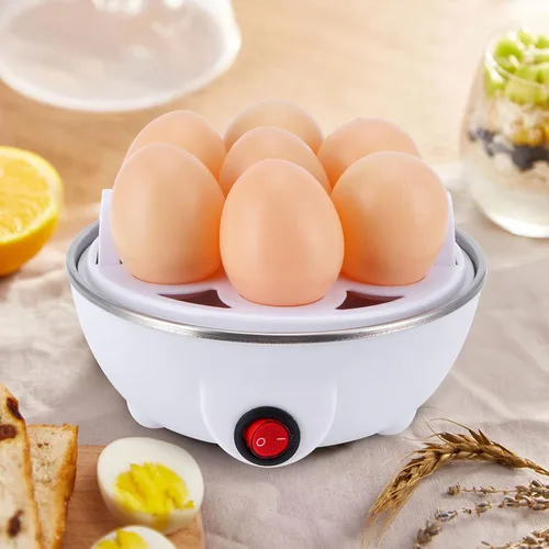 Vista 8 de Cocina rápida para huevos, caldera eléctrica para huevos, capacidad de 7 huevos, mini cocina de huevos, vaporera escalfadora para uso en cocina