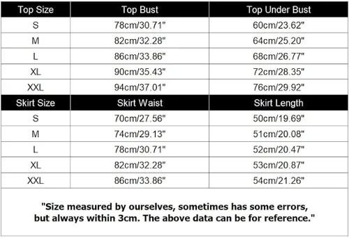 Vista 7 de SFBBCLOZ 2 Piece School Girl Outfit Costume For Women Rave Outfit Halter Top Plaid Skirt For Women Club Cosplay School Girl