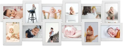 Vista 7 de HELLO LAURA - Marcos de fotos para decoración de pared, paquete de 12 marcos de fotos para pared, marcos de fotos largos en forma de otoño