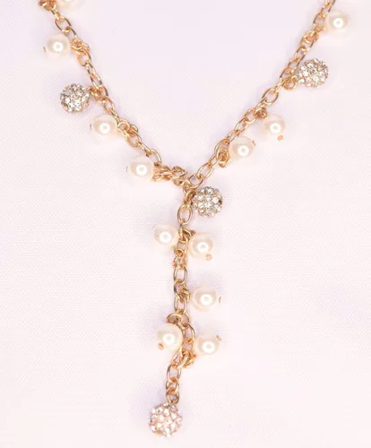 Vista 6 de Charter Club Collar con cuentas de pavé dorado y perlas de imitación, 36 pulgadas + extensor de 2 pulgadas
