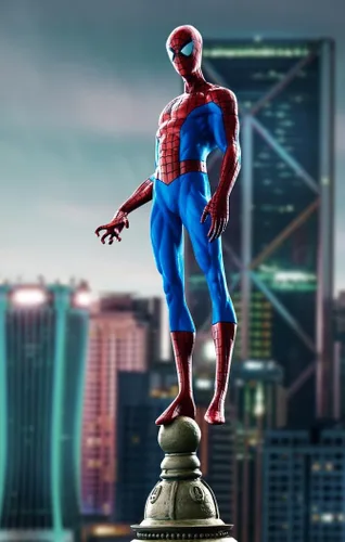 Vista 2 de Figura de PVC del hombre araña, gelería de juguetes de Marvel de Diamond Select