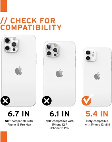 Vista 2 de URBAN ARMOR GEAR UAG - Funda protectora de plasma transparente diseñada para iPhone 12 Mini 5G [pantalla de 5.4 pulgadas], resistente, ligera