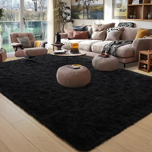 Vista 51 de Foxmas Alfombras de Área Suaves y Esponjosas para Dormitorio, Habitación de los Niños, Alfombra de Guardería de Felpa Peluda, Alfombras Peludas