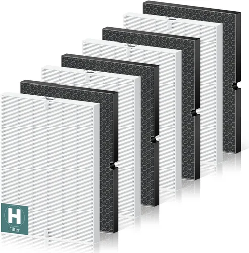 Vista 15 de 116130 Filtro de Repuesto H Removedor de Humo para Purificador de Aire Winix 5500-2 AM80 Plasmawave, Paquete Combinado de Filtro HEPA Verdadero