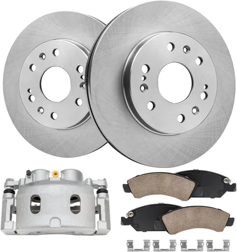 Vista 83 de Detroit Axle - Rotores de freno para Jeep Compass 2015-2022 Renegade 2016-2022 Fiat 500X 2016-2022, 2018, 2019, 2020, 2021. Reemplazo de rotores